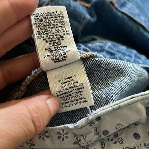 We the Free Super High Rise Denim Skirt Sz-24 - Picture 10 of 11